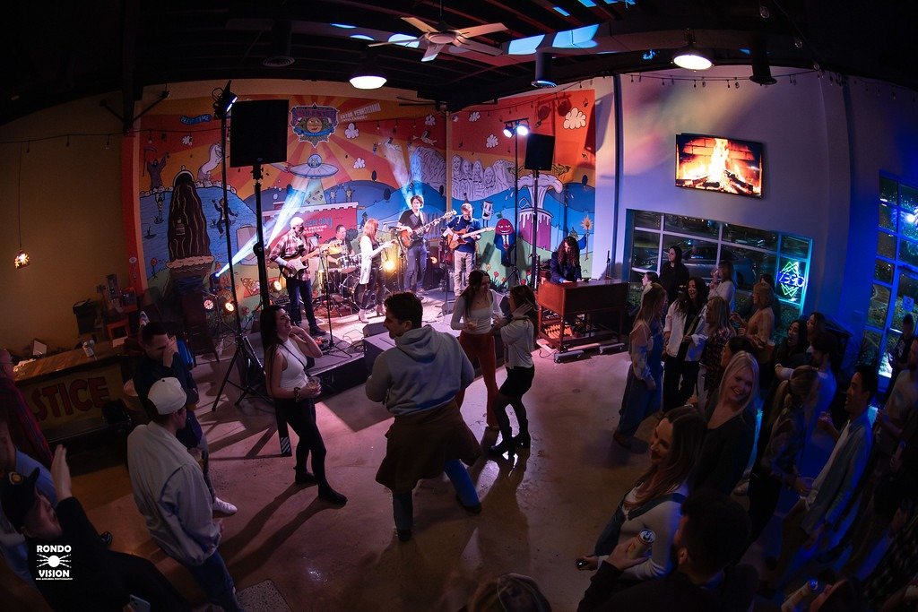 Winter Solstice musicians performing on stage