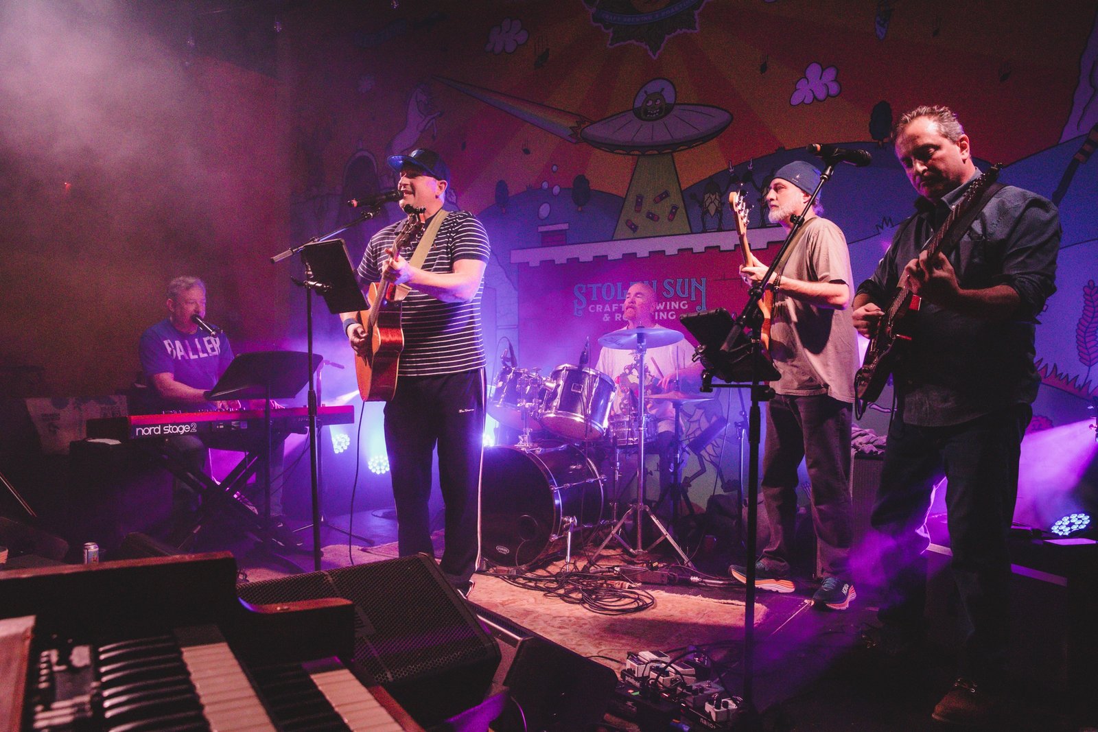Winter Solstice musicians on stage